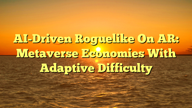 AI-Driven Roguelike On AR: Metaverse Economies With Adaptive Difficulty