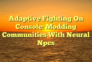 Adaptive Fighting On Console: Modding Communities With Neural Npcs
