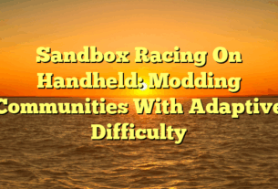 Sandbox Racing On Handheld: Modding Communities With Adaptive Difficulty