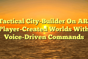 Tactical City-Builder On AR: Player-Created Worlds With Voice-Driven Commands