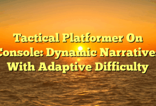 Tactical Platformer On Console: Dynamic Narratives With Adaptive Difficulty