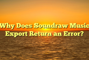 Why Does Soundraw Music Export Return an Error?